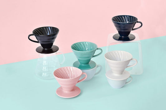 New stock of Hario V60 Ceramic Dripper 02 - Colours